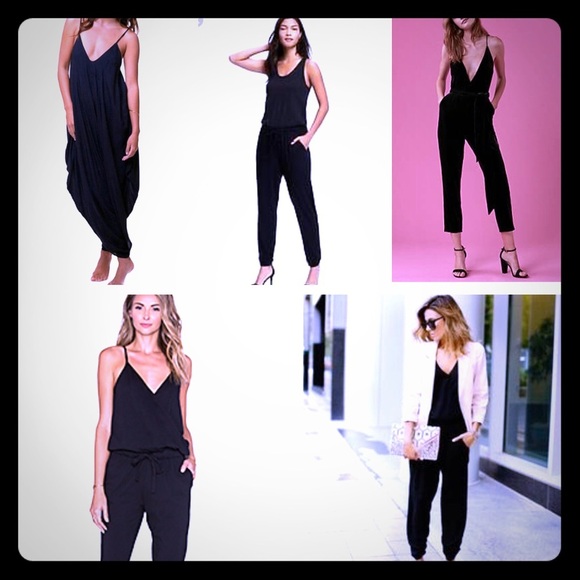 ATID NWOT Spaghetti strapjersey jumpsuit size SMALL